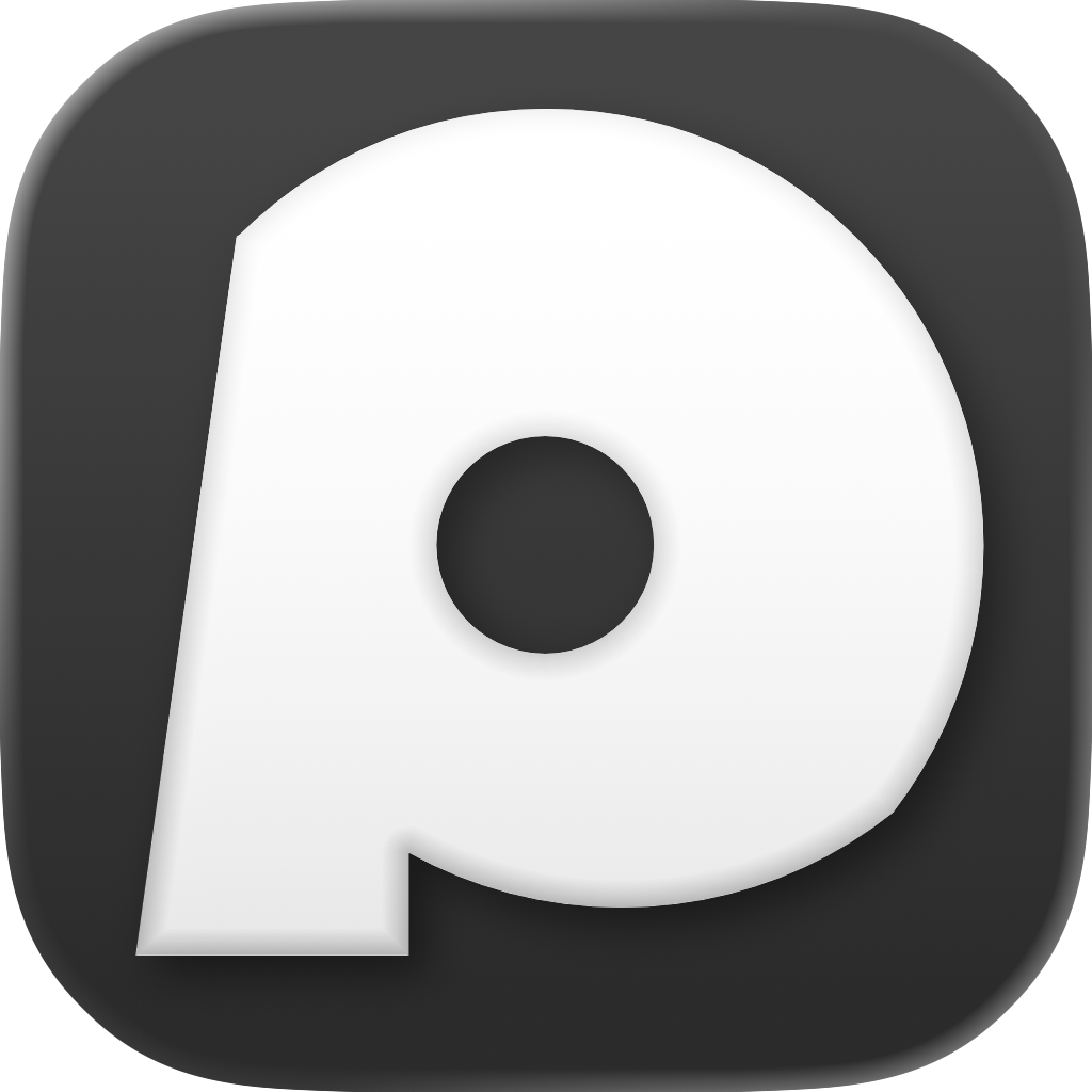 Patter app icon — Clear — dark