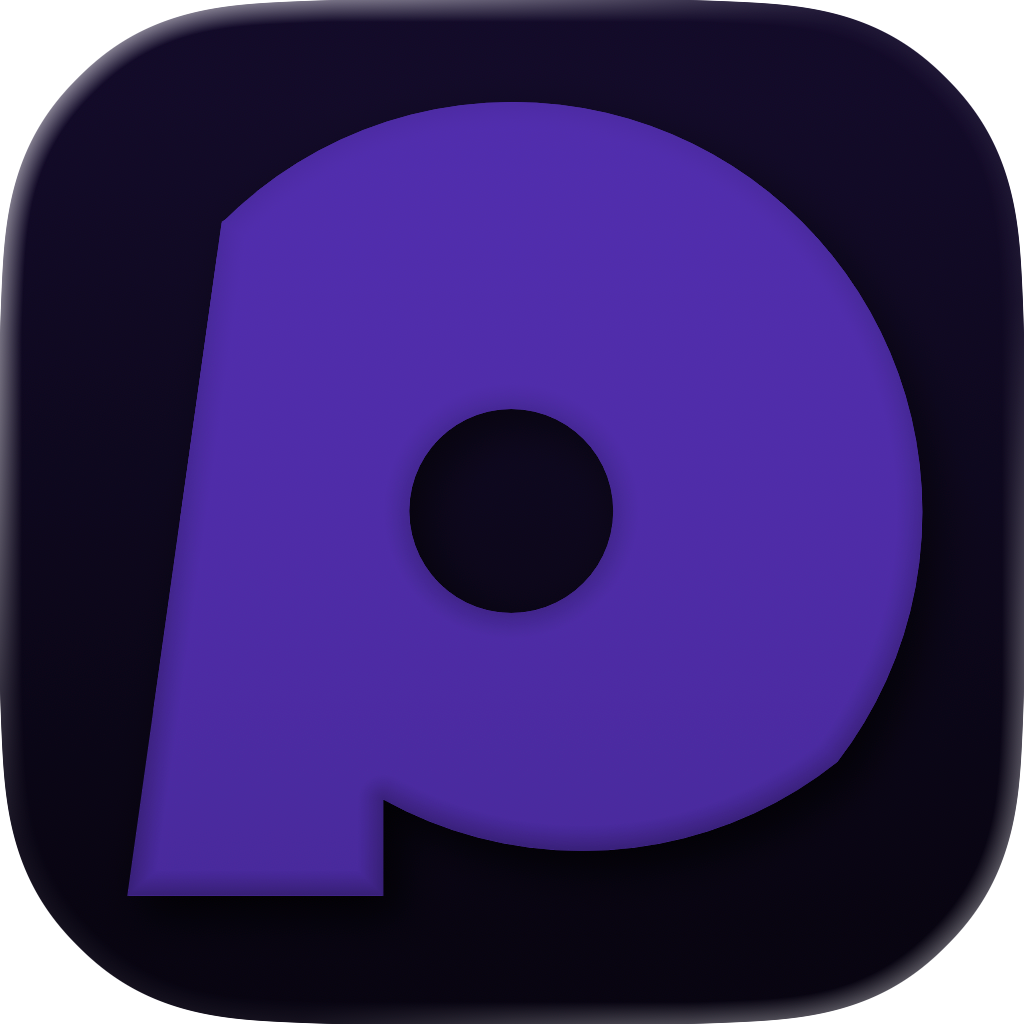 Patter app icon — Tinted — dark